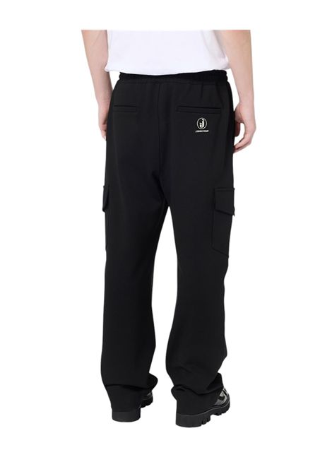 Couli Cargo Fit Trousers in herringbone wool blend ICEBERG JEANS | Trousers | B021PPM19000